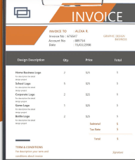  Logo Design Invoice Template
