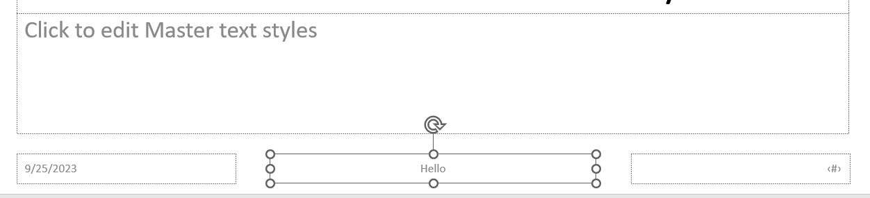 select footer