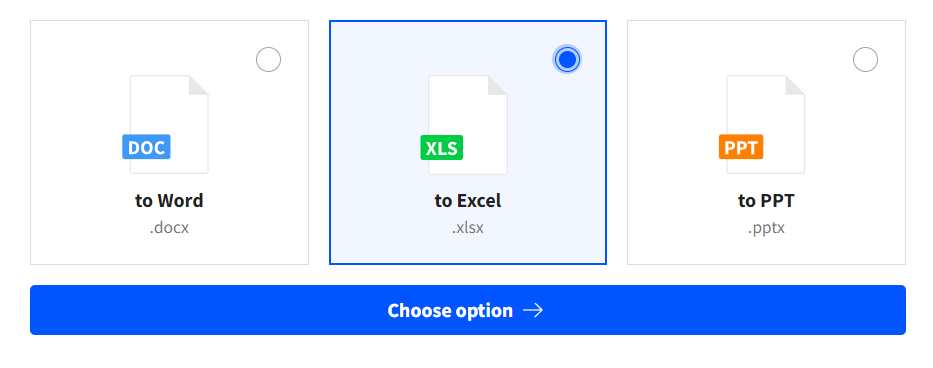 Select Excel