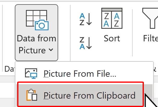 Picture from clipboard