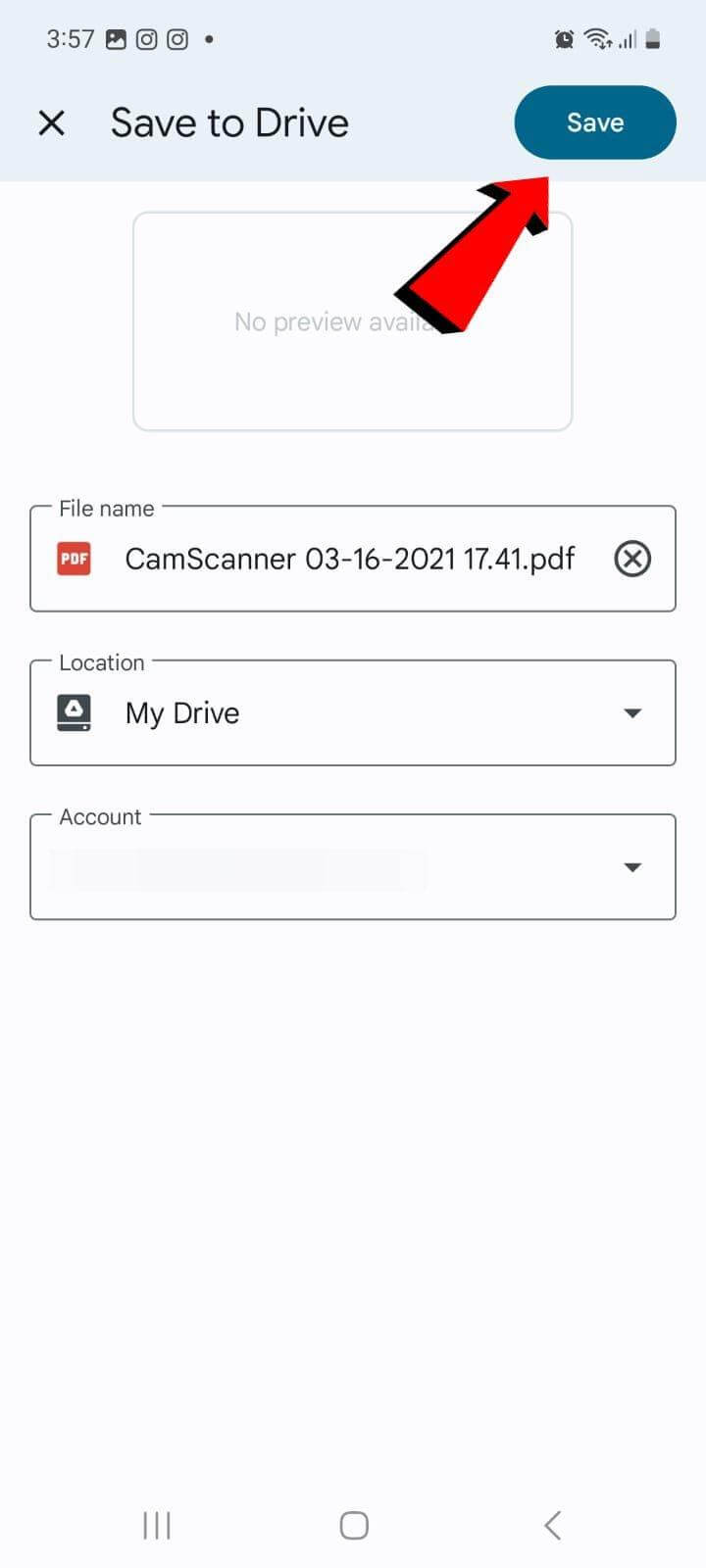 Android save file on Google Drive