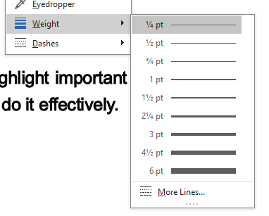 Adjust Outline Weight