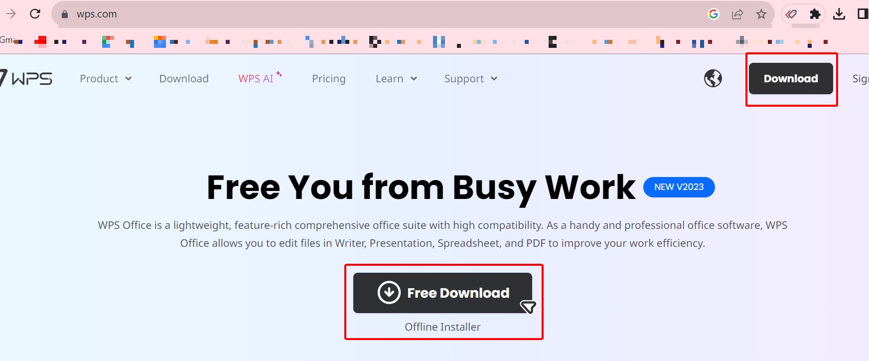 Click on download button.
