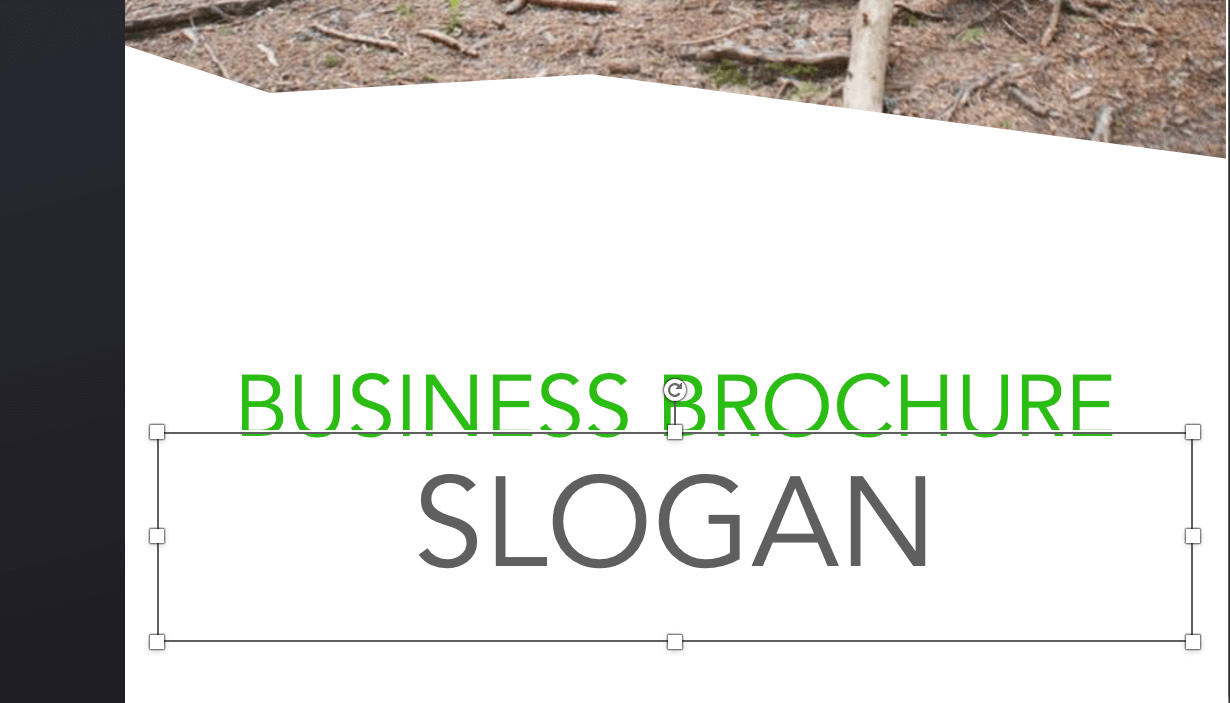 edit text in powerpoint presentation slide