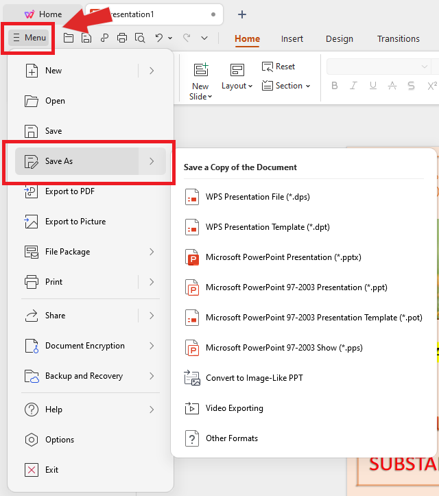 WPS Office save poster