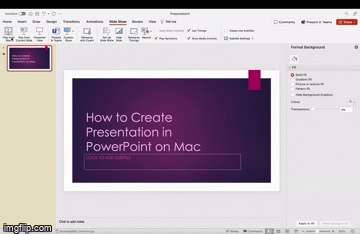 PowerPoint Mac start slideshow