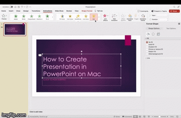  PowerPoint Mac add animations