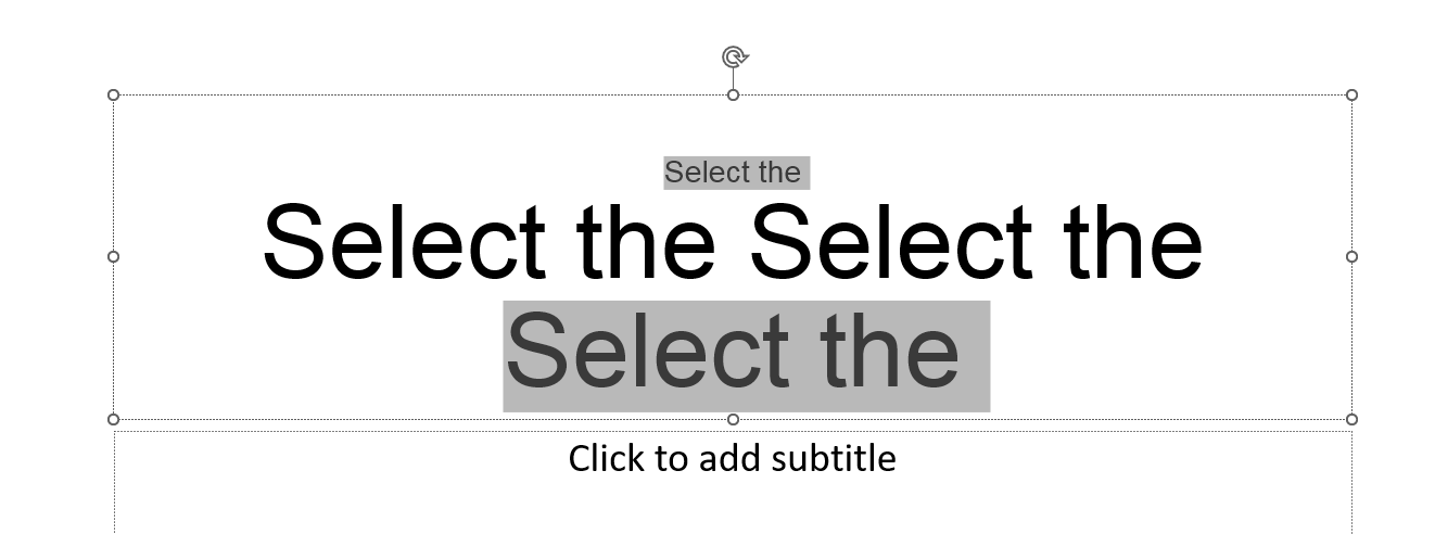 Hold Down the Ctrl Key