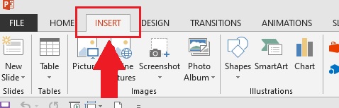 Microsoft PowerPoint Insert Tab