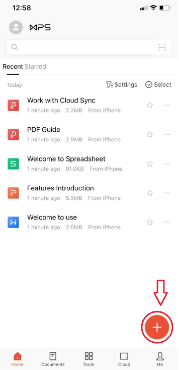 ”wps office on iphone”