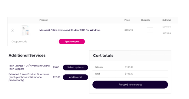 Proceed to check out