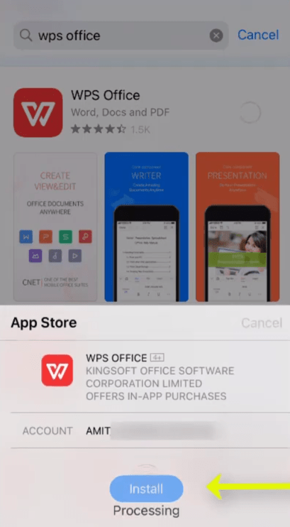 ”wps office install”