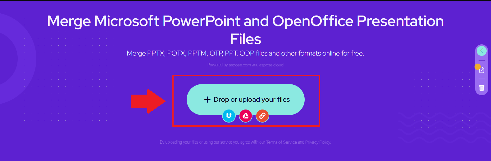 Fileformat upload presentations