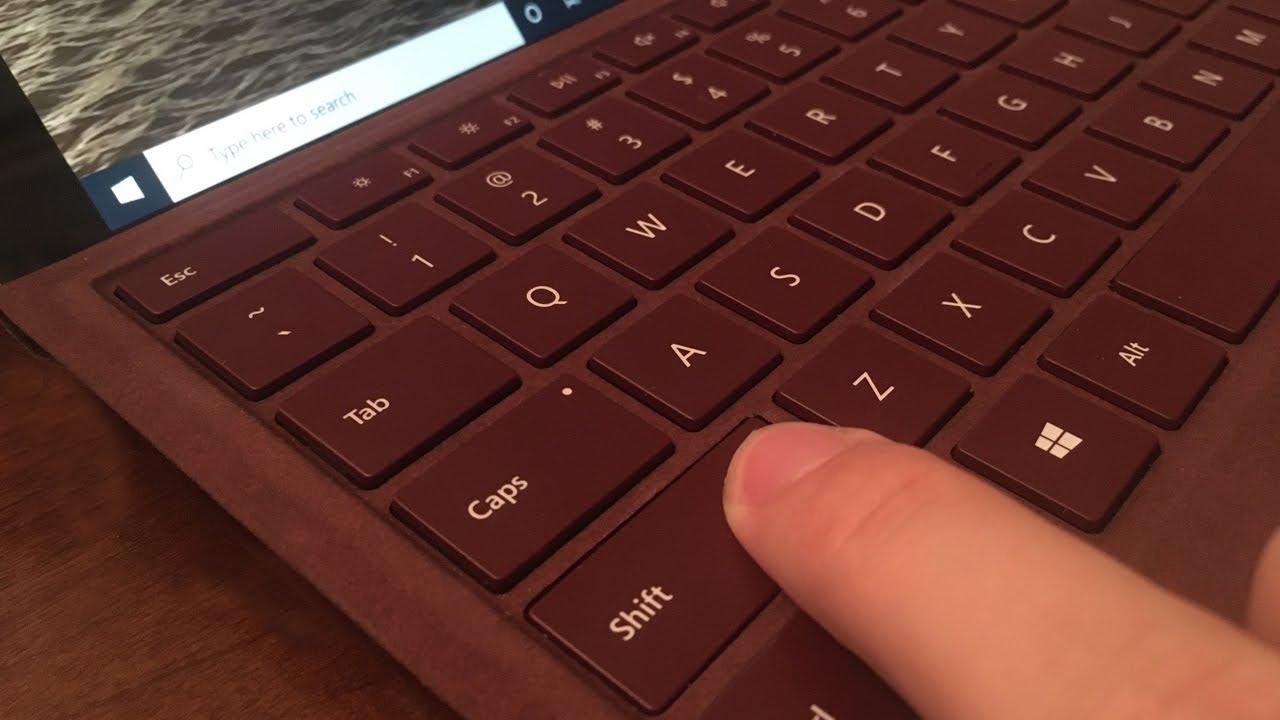 hold down the Shift key