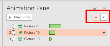 Move Up or Move Down button