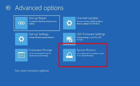 System Restore Mode