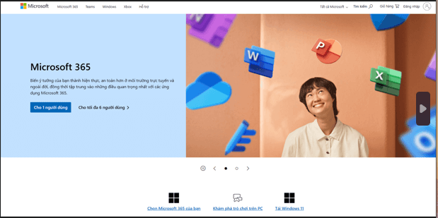 the Official Microsoft Website