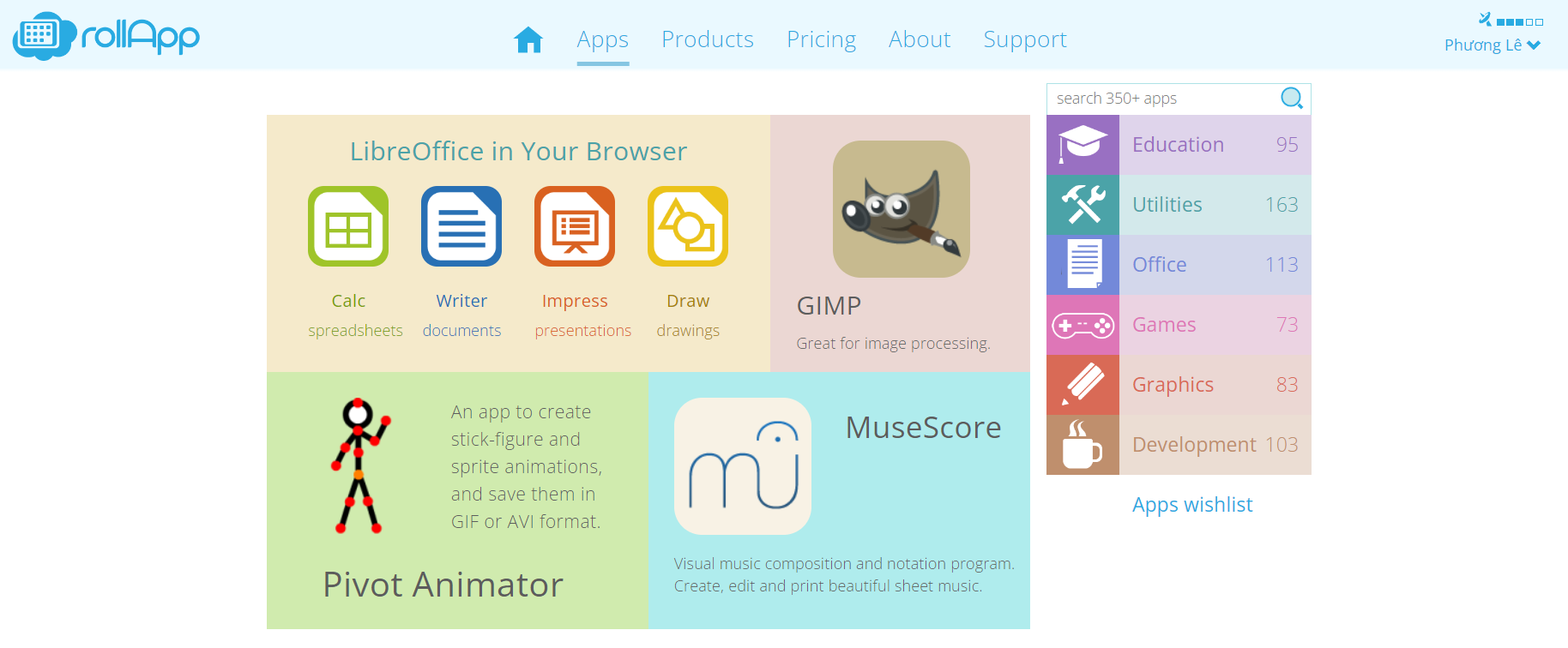 Using LibreOffice Calc Online Without Installing by using Rollapp