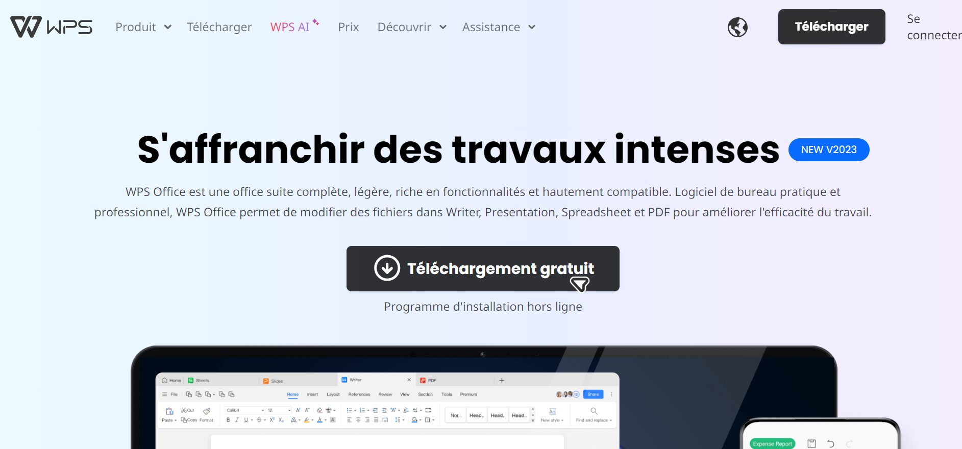 Téléchargement de WPS Office