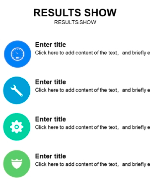 ”simple result show chart”