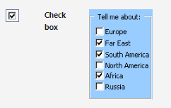 “button of check box”
