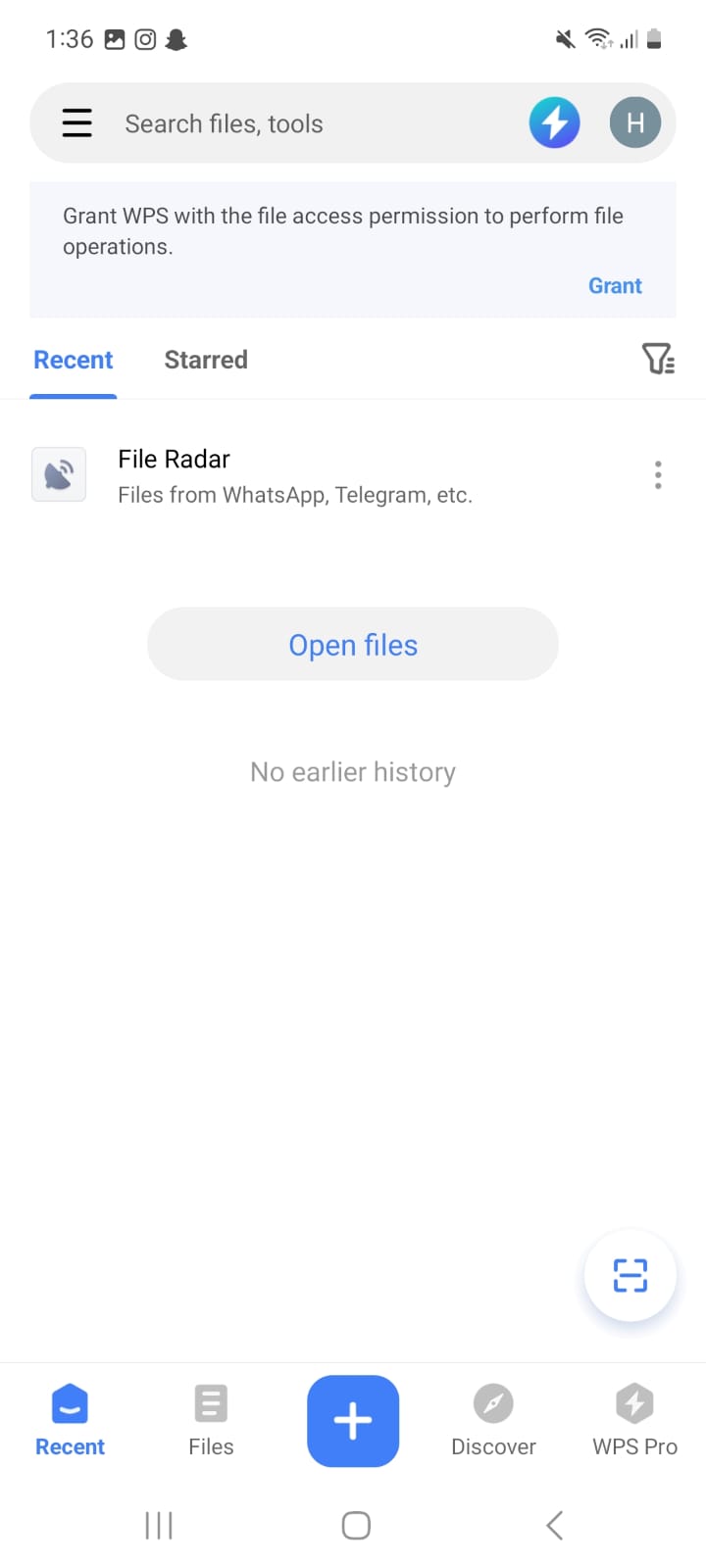 WPS Office interface