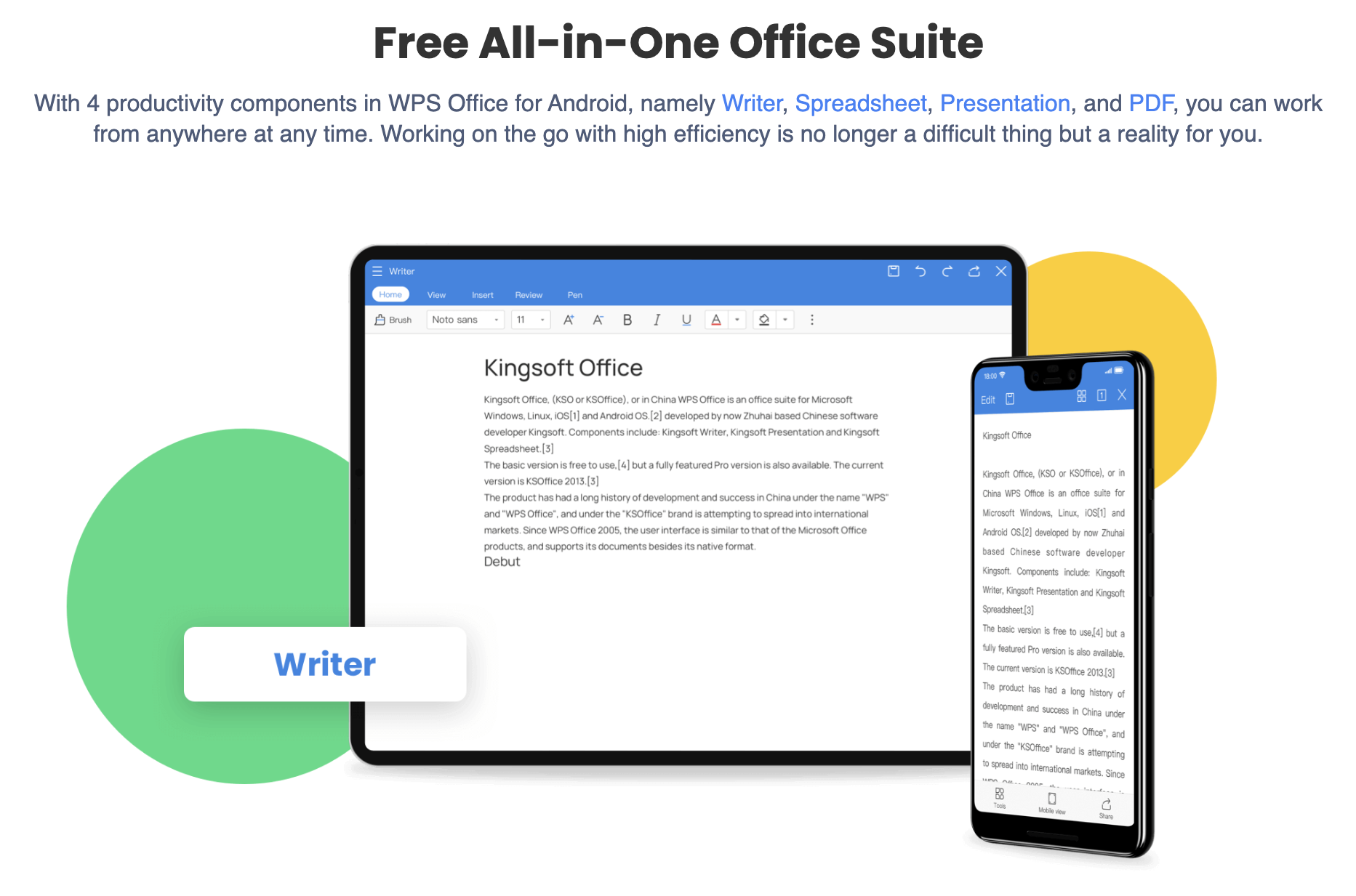 “WPS Office as All in one office suite”