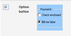 “button for options”