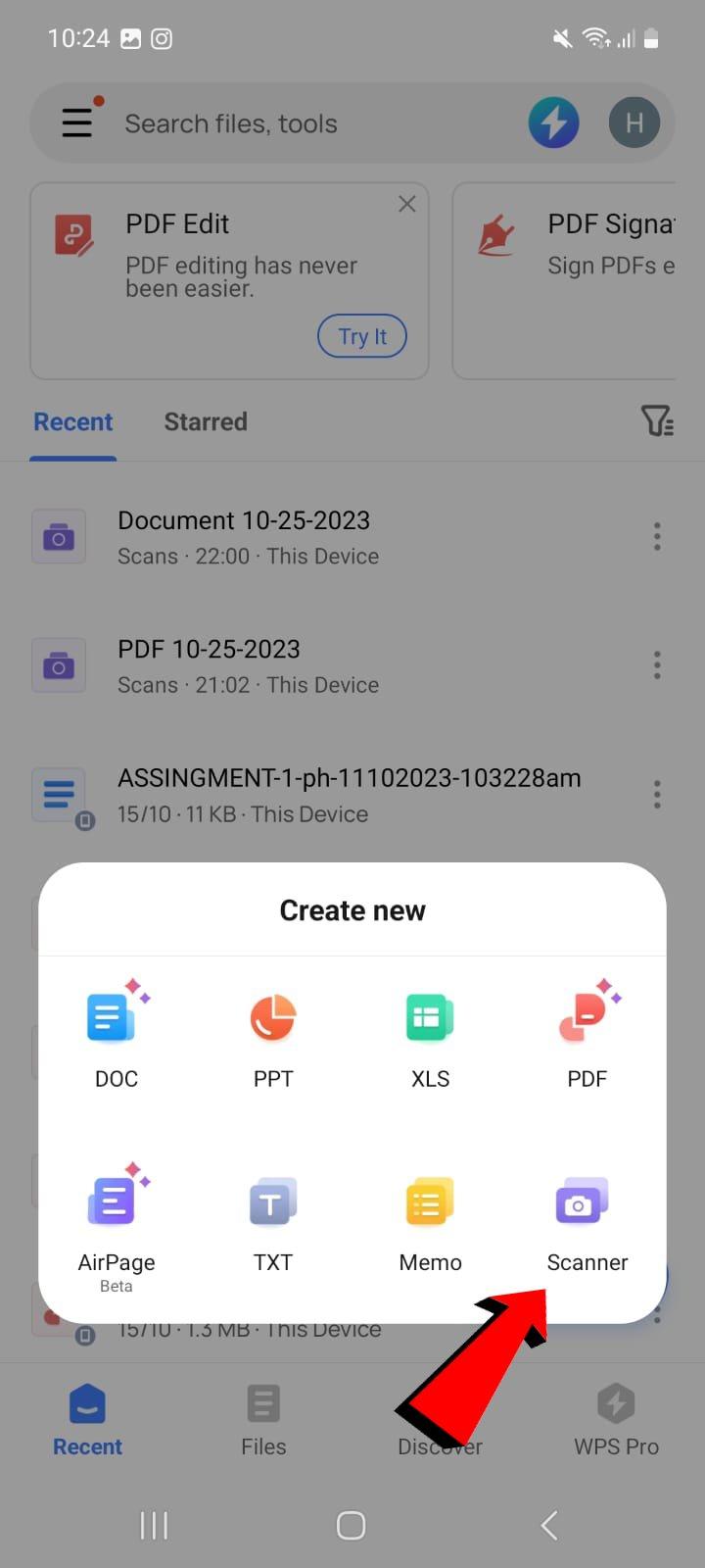 WPS AI Android Scanner