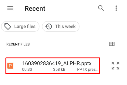 Converting PowerPoint to Google Slides on an Android mobile device