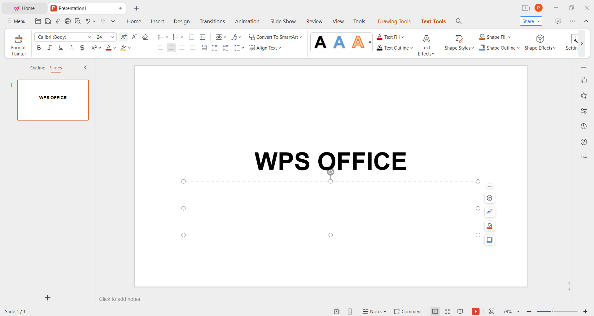WPS Slides edit PPT