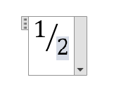 Input the desired numerator and denominator values into the designated fraction box.