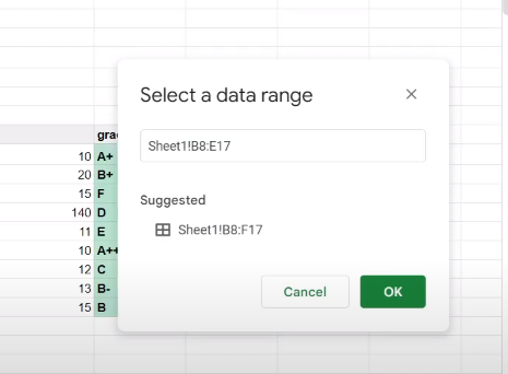Select to refresh data.