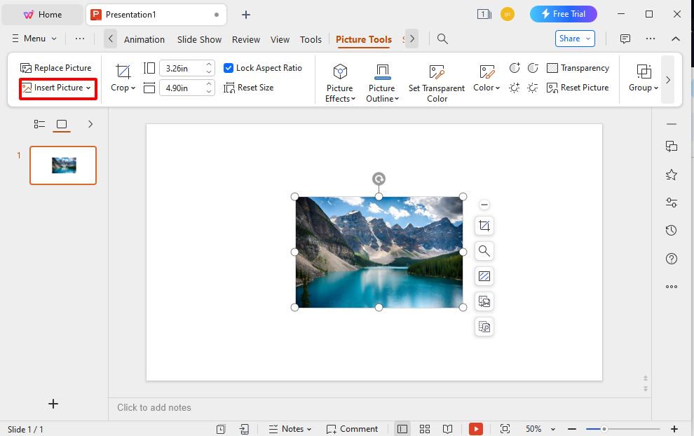 how to make powerpoint presentation full screen