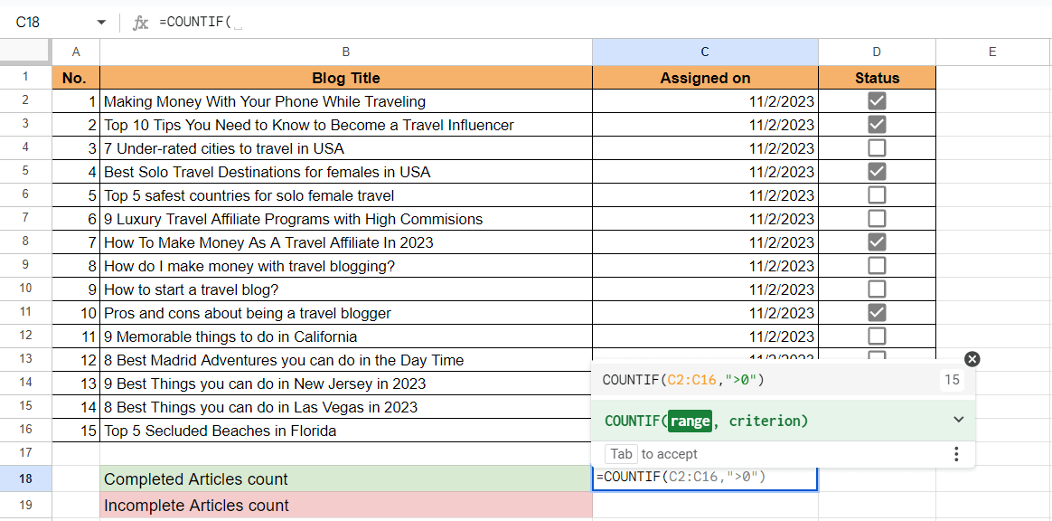 how-to-count-checkboxes-in-google-sheets-easy-fast