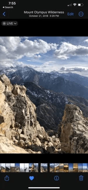 Open the Photos app and select the image