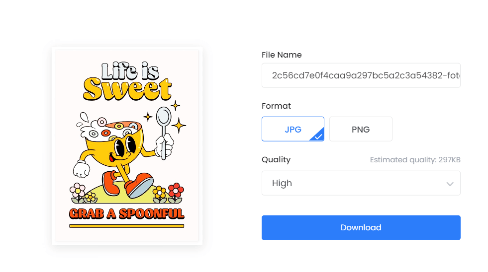 Download the edited image