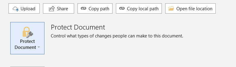 protect document