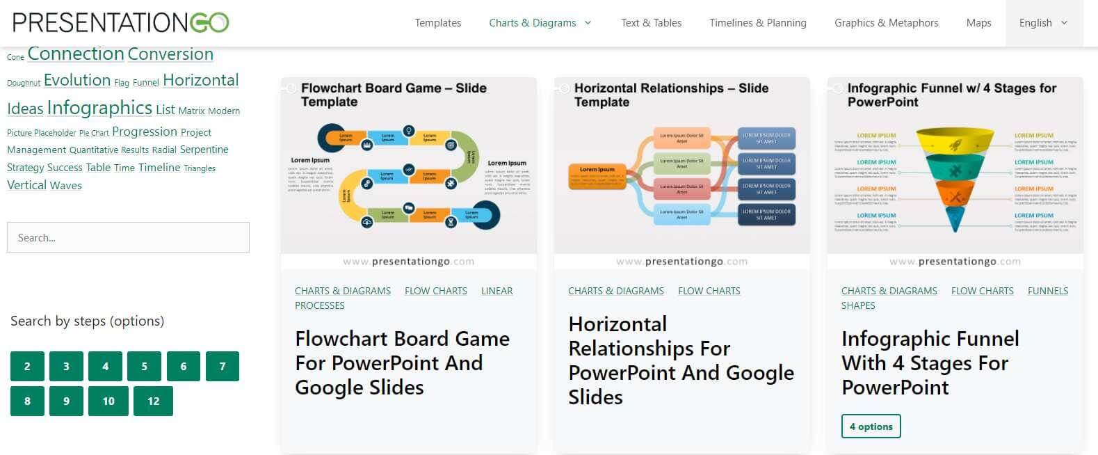  PresentationGO flowchart templates