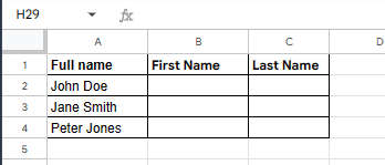 Open Google Sheets
