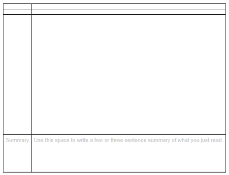 Google Doc Printable Cornell Notes Template