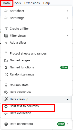 Open Google Sheets