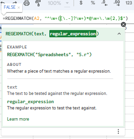 Validating Email Addresses