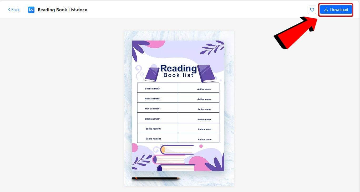 WPS Office download template