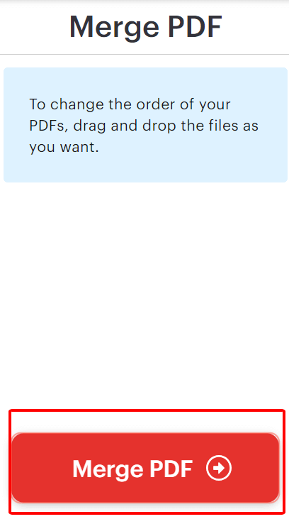 Select Merge PDF to download the result.
