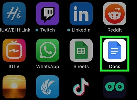 Open Google Docs App