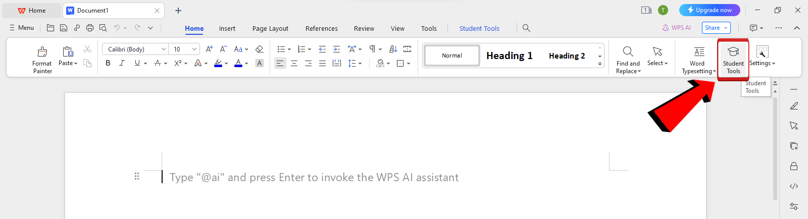 WPS Office Students tool