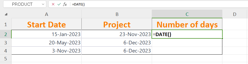 WPS Office Date function to subtract days