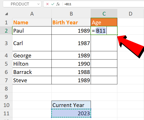  WPS Office Subtraction of One Value select cell