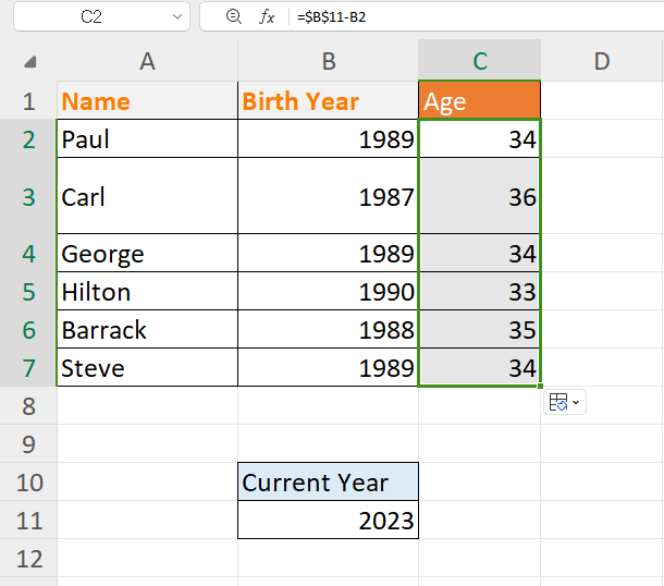 WPS Office Subtraction of One Value result